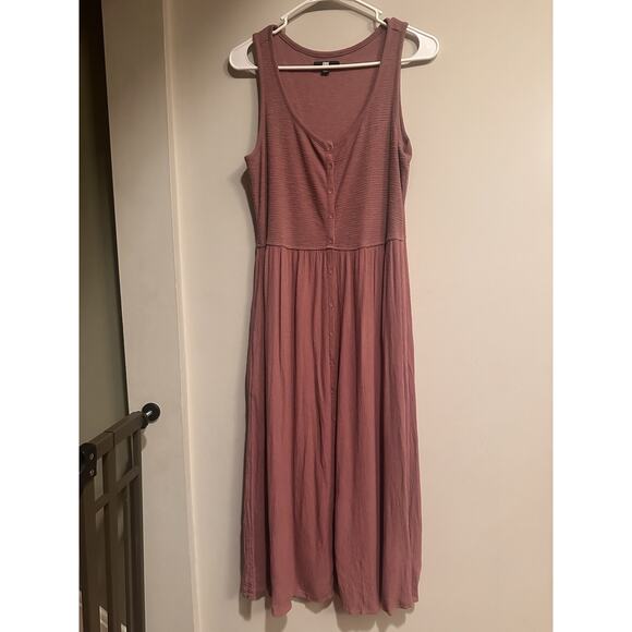 Frye Sleeveless Tank Midi Dress Size Small Button Front Coastal Casual - Picture 2 of 14